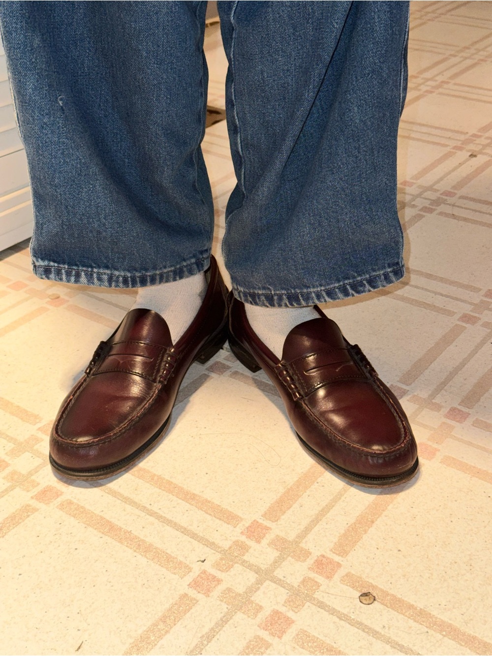 Florsheim Burgundy Penny Loafers 9.5 - Picture 14 of 16